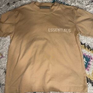 Fear of God Essentials Beige T-Shirt